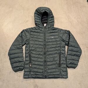 Mountain Hardwear Glen Alpine Down Hoodie Youth M Flaws Green